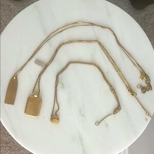 Madewell Gold Necklace Set